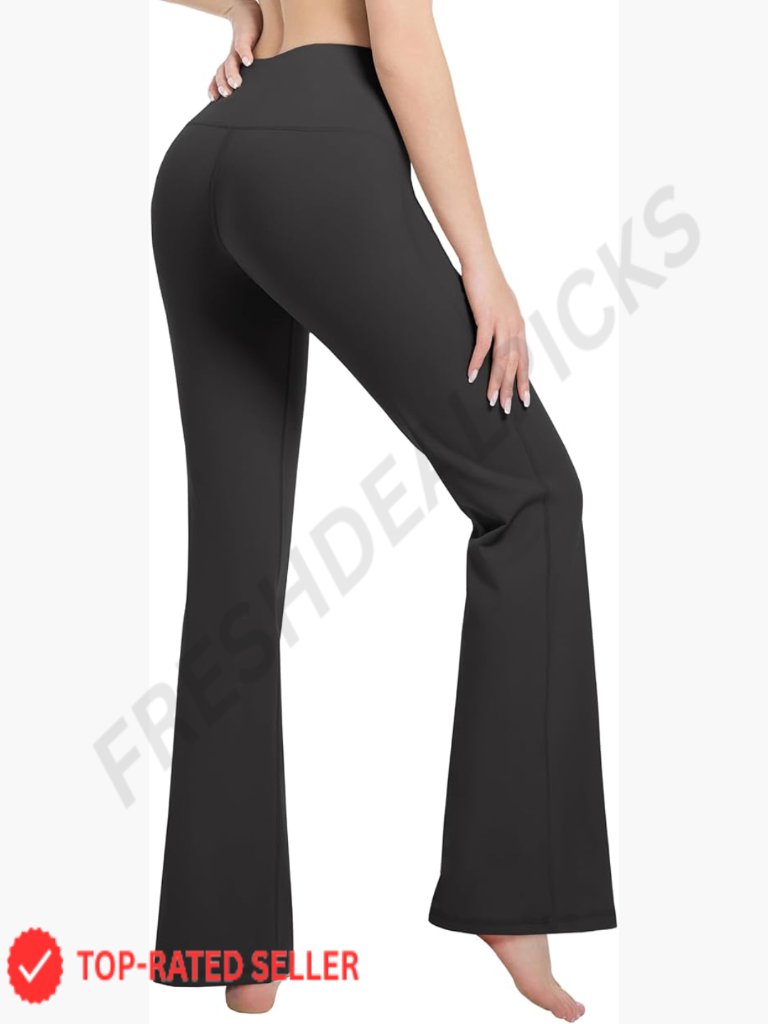 High Waist Bootcut Yoga Pants Tummy Control Workout Flared Leggings 29"
